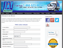 Tablet Screenshot of jaymovers.com